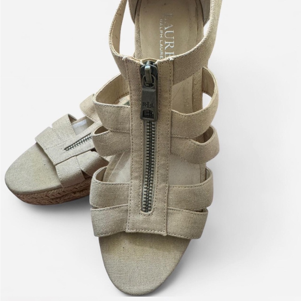 Ralph Lauren Beige Strappy Sandals